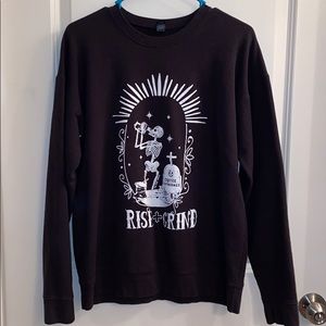 Women’s Rise & Grind | Cofee/Skull Pullover